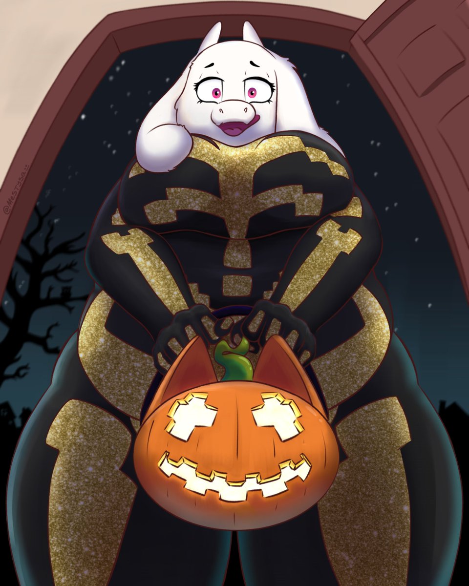 Mestysa's tweet photo. Toriel is ready to ask for sweets and what better way than being Spice, right? 🎃
#Fortnite #Undertale #furryart #furryartist https://t.co/0ji1eEq5i9