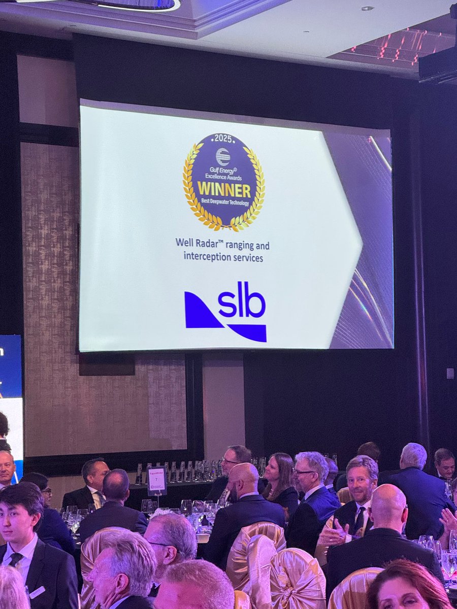 HydrocarbonProc's tweet image. SLB wins Best Deepwater Technology for Well Radar™ and Best Drilling Technology for Stream™. Recognized for innovation that enhances offshore performance.
E2Awards.com
#E2Awards25 #EnergyExcellence