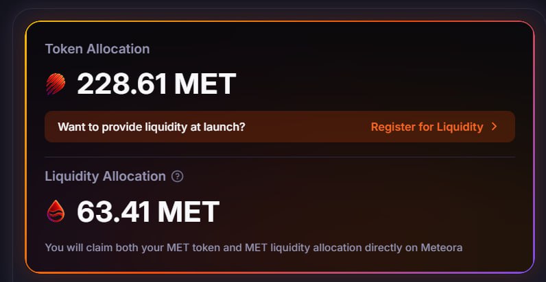 Not much but honest work. thank you Meteora for the $MET. 🙏