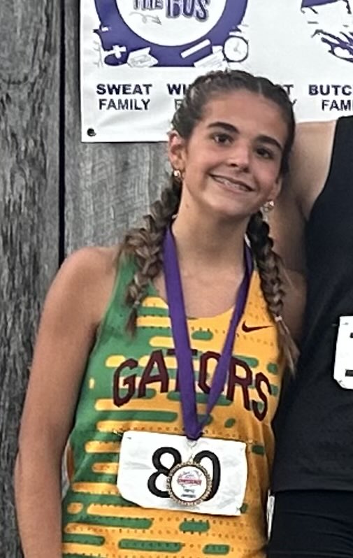 Both Dorans were overall Champions tonight at the SKY Conference meet. Allie 18.49 and Justin 16.06. Go Gators. <a href="/GHSGatorSports/">Greenwood Gator Athletics</a>