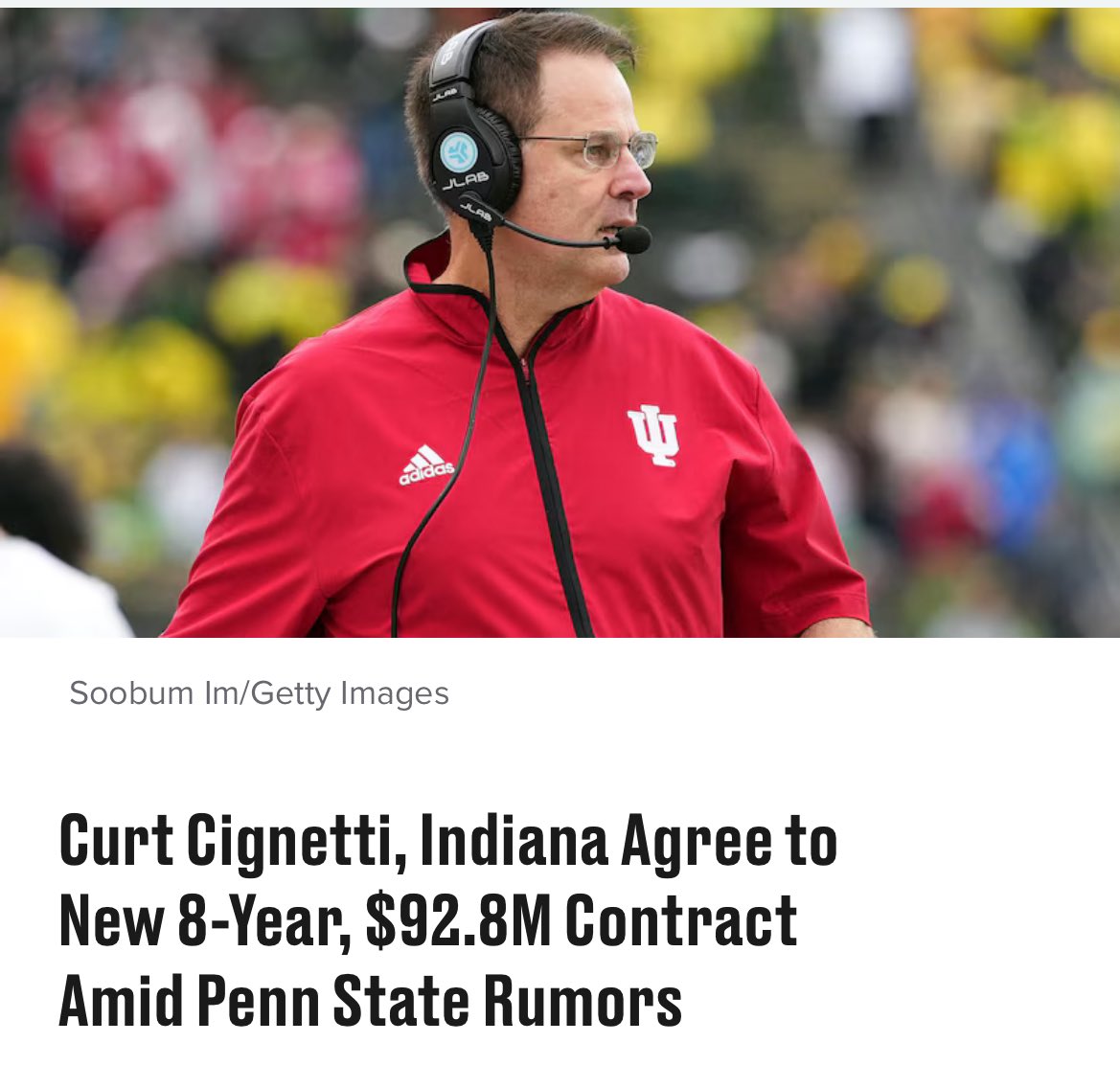 a college football coach signed for more money than the biggest White Sox free agent signing ever. Let that sink in.