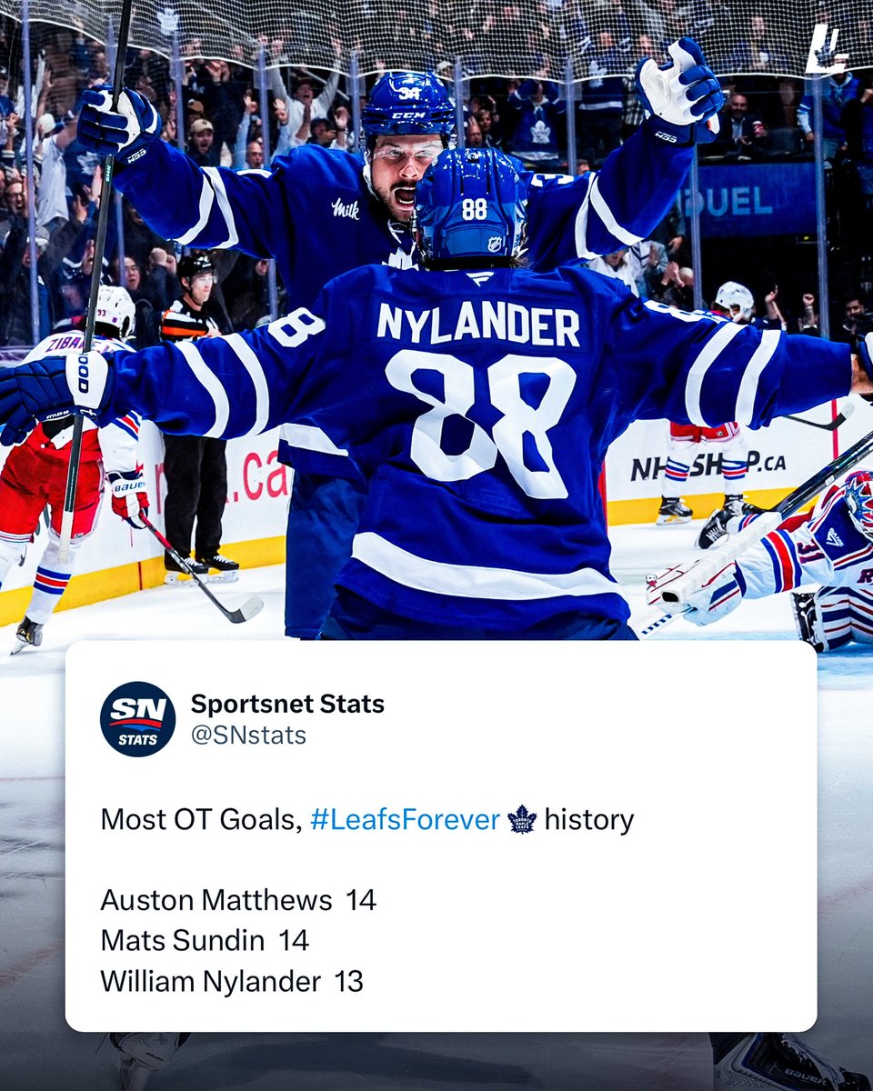 Leafslatest's tweet image. 34 x 88 forever. 😮‍💨💙

Via, @SNstats 

#LeafsForever