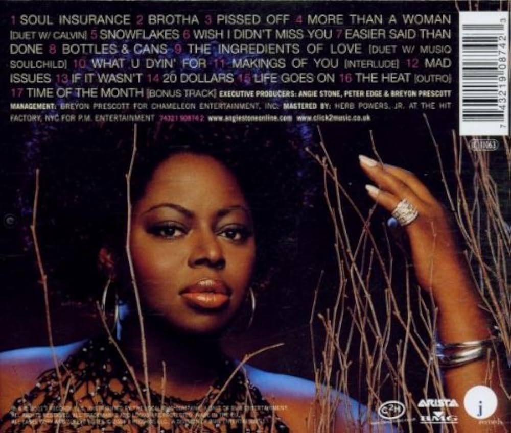 spacecowboyhash's tweet image. October 16th, 2001.
Happy 24th anniversary to Angie Stone's "Mahogany Soul".