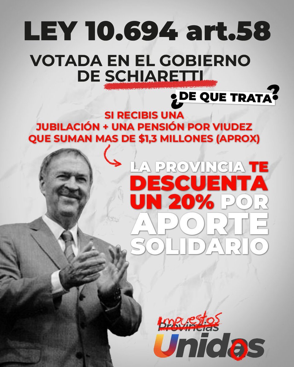 Si sos jubilado provincial en Córdoba no te olvides de lo que te hizo Schiaretti.