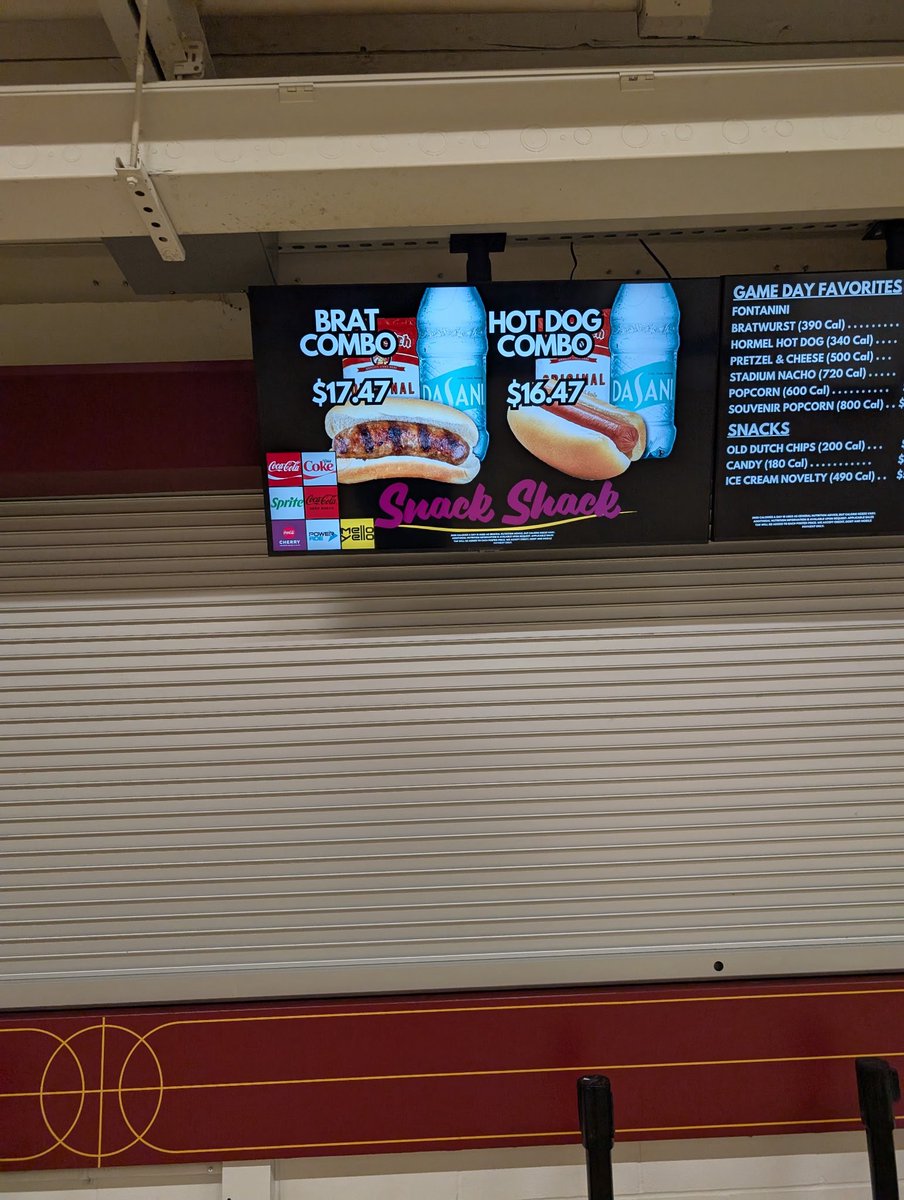 GopherHole's tweet image. Wow the concession prices at The Barn tho…