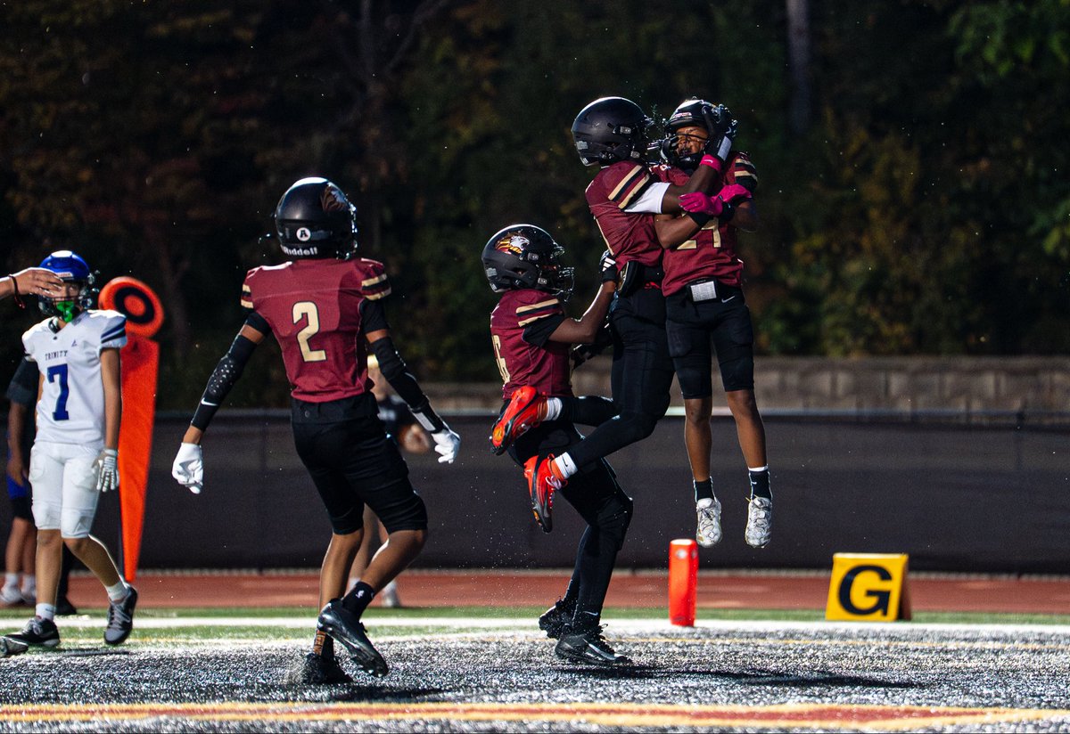 hcaathletic's tweet photo. CHAMPIONS! 

Congrats to our Middle School football team on winning the league championship over Trinity Christian 35-29! 

The Lions have put in the work all season, and are champions 😤 https://t.co/j7h3pU8HbC