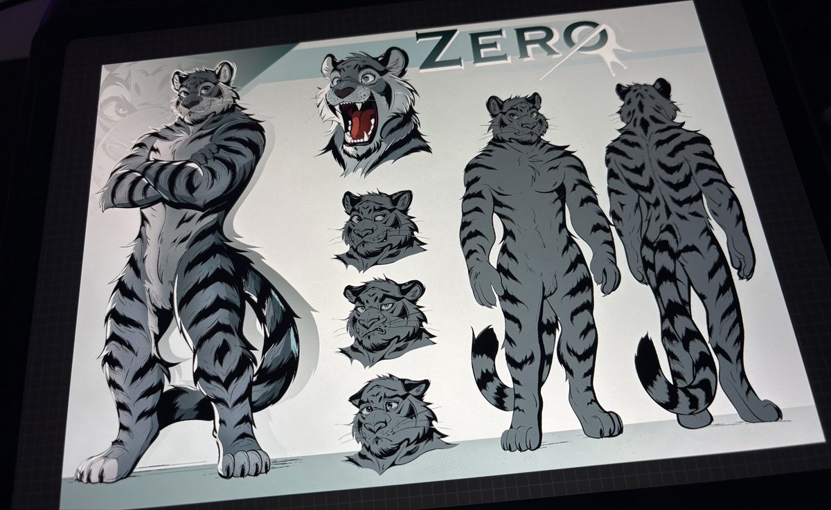 ⭐️ Still working on it! ⭐️

I’ve started coloring and shaping the avatar’s refsheet.
It’s taking some time, but it’s my first one of this kind and I want it to look great!

#furryartist #wip #refsheet