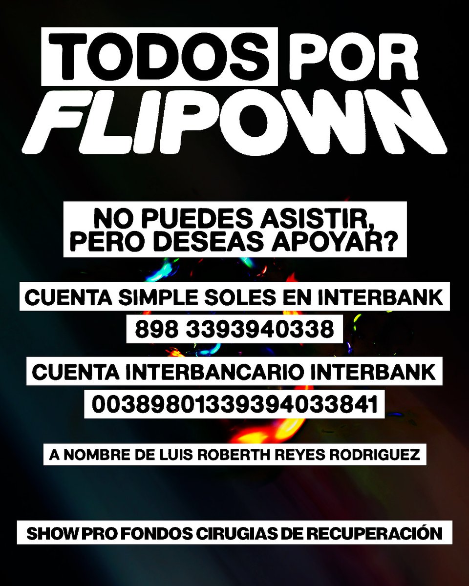 Todos por Flipown.
Él y su familia necesitan de la ayuda de todos nosotros.