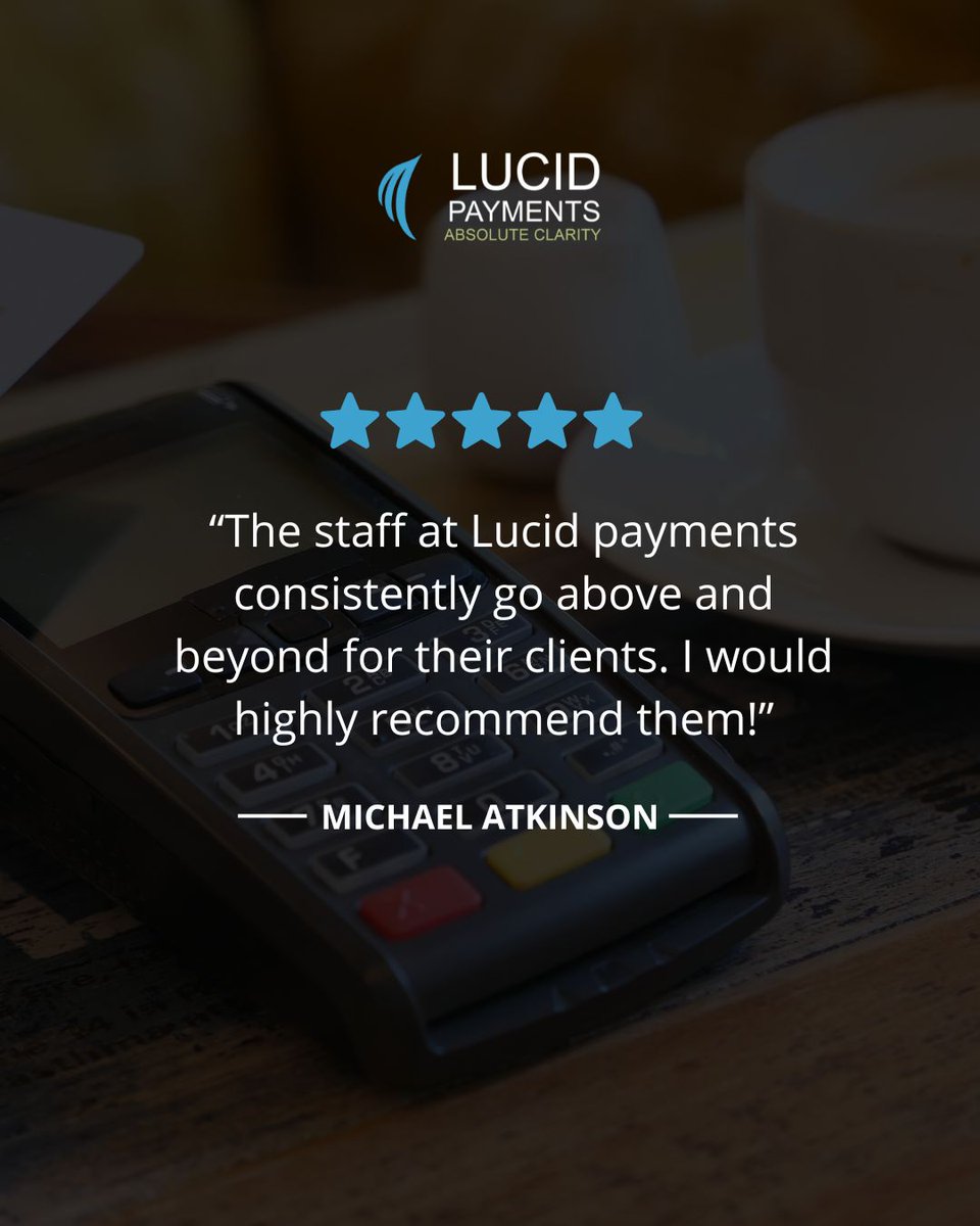 We love getting feedback like this from our valued clients! Thanks for sharing. 🙌

#happyclients #lucidpayments #paymentprocessing #paymentsolutions