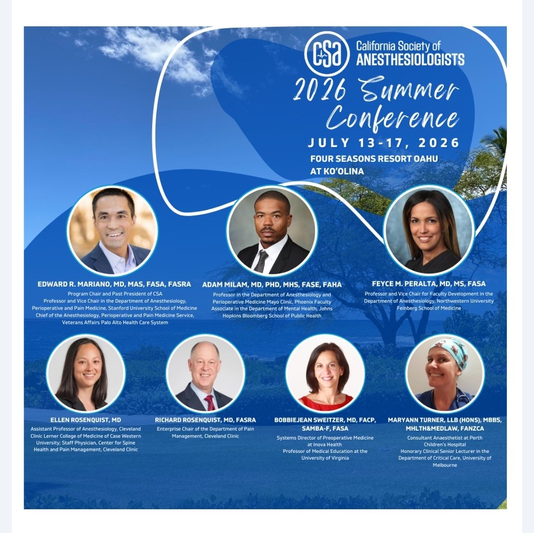 Ed Mariano, MD, MAS, FASA, FASRA tweet media