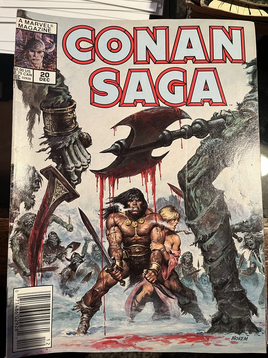 Another shop had a big stack of Conan Saga. These tend to run cheaper than Savage Sword but lots of good Vallejo and Norem covers.