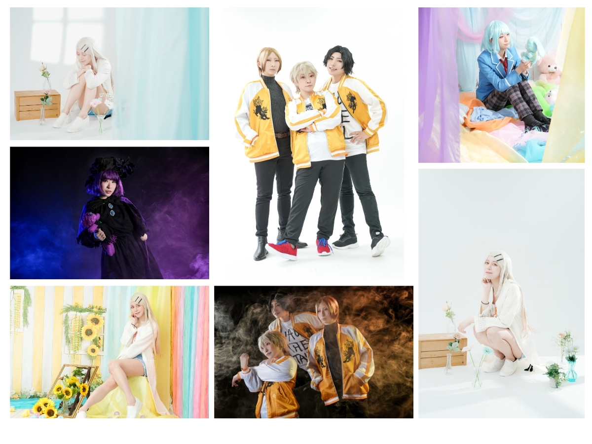 《白壁エリア》ってどんな感じ？💭

吊ったり貼ったり自由に装飾できる✨
２７種の背景布も使いたい放題🌟
背景布はL字配置も可能なので
小道具との組み合わせがさらに広がる‼️
構図の自由度もUP📸
あなただけのキャンパスを楽しもう🫶

スタッフがお手伝いしているので安心💪
studio.uptorn.productiongrain.com/aboutstudio/