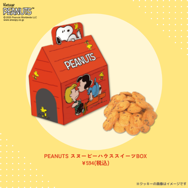 PLAZA限定！スヌーピーのドッグハウス型BOXに入ったチョコチップ