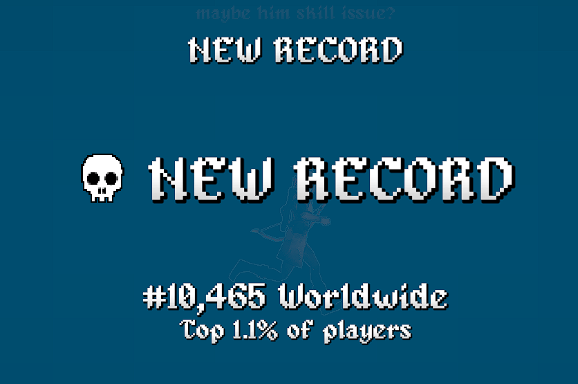 still super hyped i bonked for a personal best 245k on stream last night