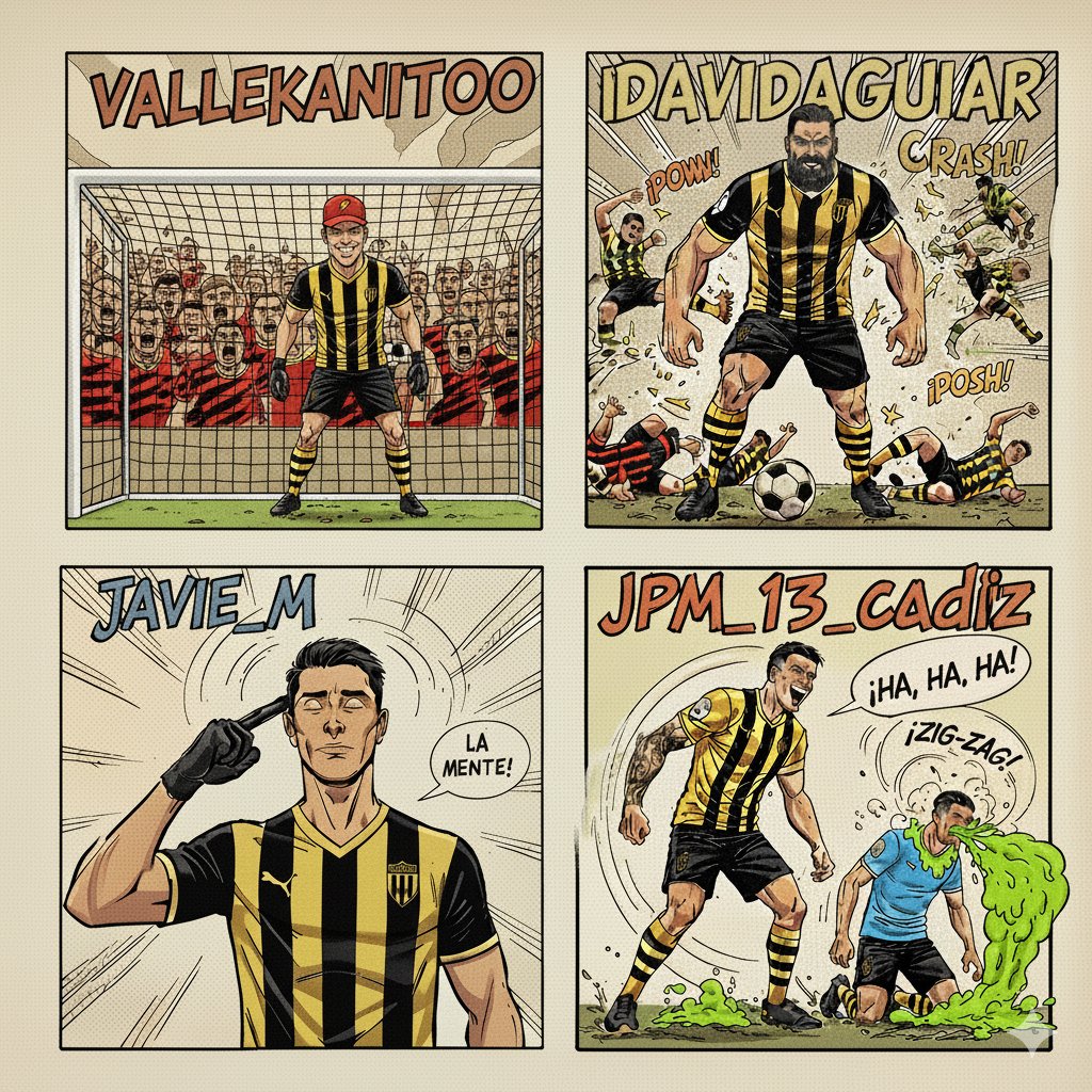 Estos son nuestros fichajes de esta temporada. Gracias por la confianza <a href="/Adrianvk1924/">adrian_vk_1924</a>, <a href="/Davidaguiar_14/">Davidaguiar14</a>, <a href="/JavieM2/">Javie_M</a> y <a href="/joselito98cay/">Jpm_13_cadiz</a>.

Vamos a por todas 💛🖤💪.