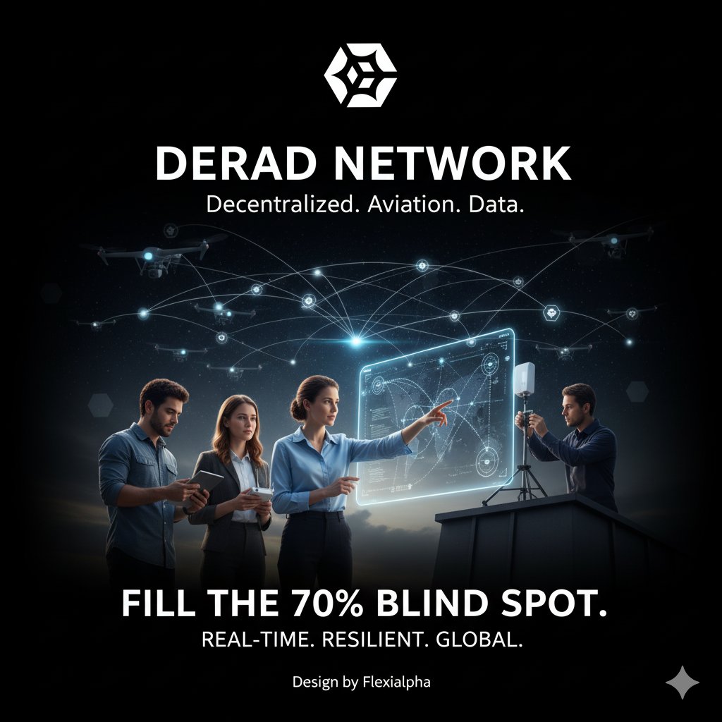 ATTENTION: STOP letting Big Aviation charge you BILLIONS for bad data! 
Derad Network is flipping the $20B+ flight tracking market! ✈️ We PAY you to map the sky with a simple ground station, giving 5X the coverage of old systems.
This isn't just DePIN; it’s a decentralized data
