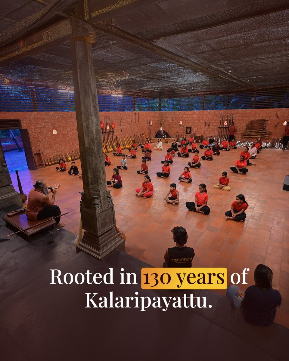 GurukkalMa23194's tweet photo. 130 years of kalaripayattu tradition.PROJECT SHAKTHI by agasthyam kalari empowers women through strength, discipline & balance. 🌿���️
#projectshakthi #agasthyamkalari #kalaripayattu #womenofstrength #empowerment https://t.co/7Yk0ZV5Hur