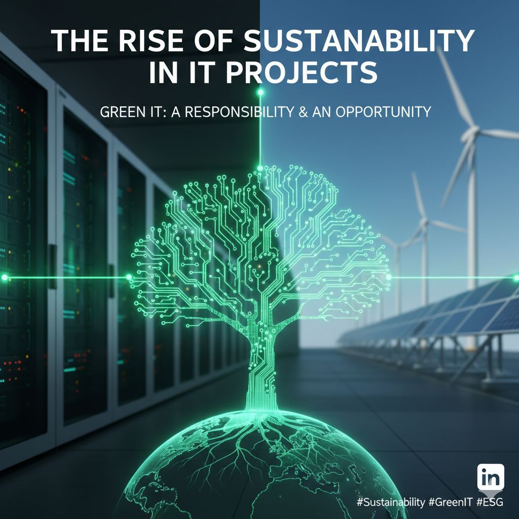 ravipanwar85's tweet image. The surge of sustainable practices in IT projects is undeniable. As project managers, we must account for the ecological and societal impacts of our initiatives. This means enhancing data center efficiency and selecting eco-friendly vendors. #GreenIT #ProjectManagement