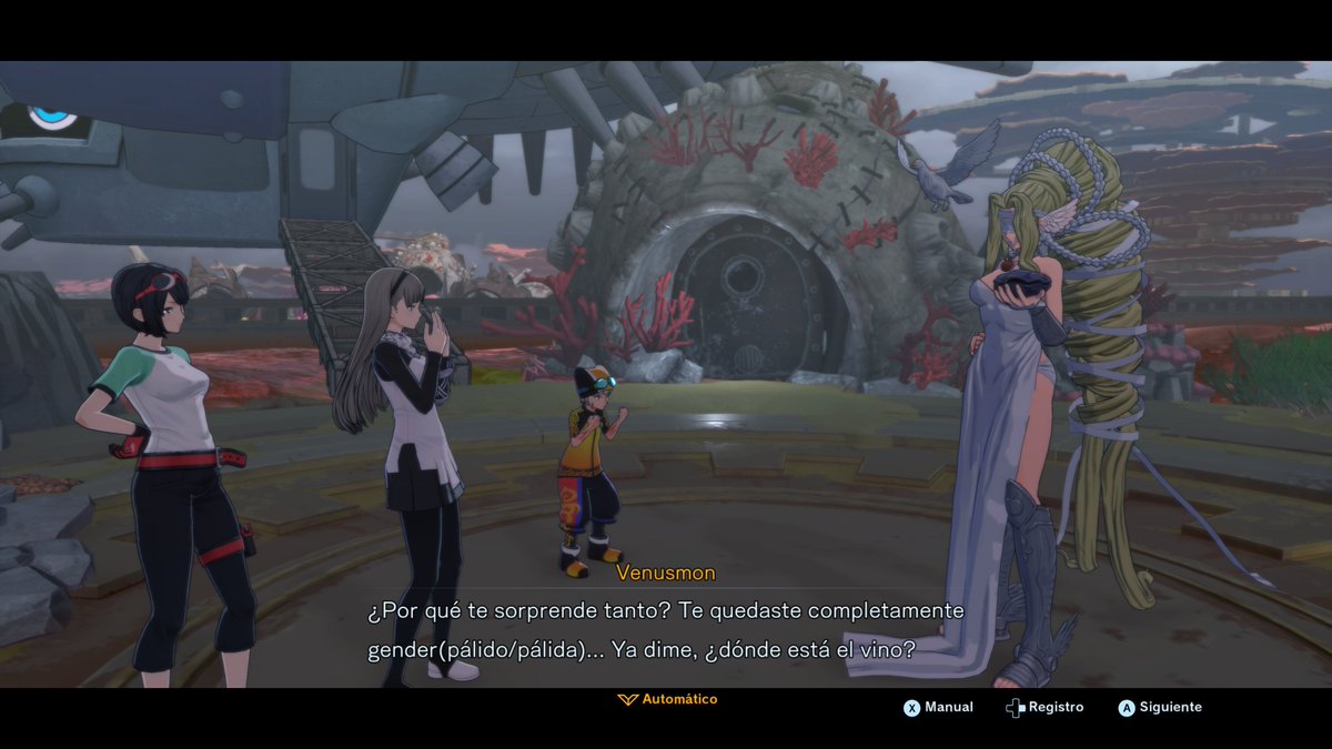 Creo que a quien tradujo Digimon Story Time Stranger al Español, se le olvidó cerrar la función. ¡Upps!

Quiero mucho a este juego, pero vaya que la traducción al Español a veces deja que desear con tan poco control de calidad, porque no es solo esto hay más a lo largo del juego.