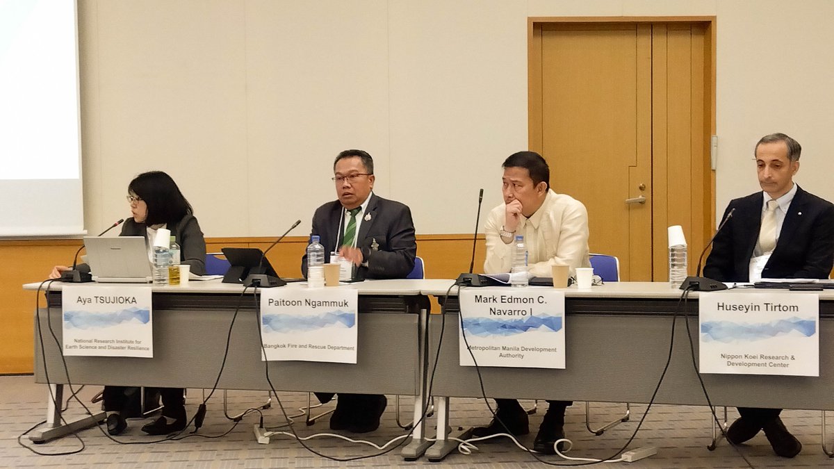 📢On Oct 2, #NIED hosted a session titled “Scaling Up Urban Disaster Risk Reduction in Emerging Megacities in the Asia-Pacific Region.” <a href="/TsukubaConfere1/">Tsukuba Conference</a> 2025.
Experts from 🇯🇵, 🇲🇾, 🇵🇭 and 🇹🇭  shared insights from research, policy, &amp; business.
Highlights👇
bosai.go.jp/e/news/2025/20…