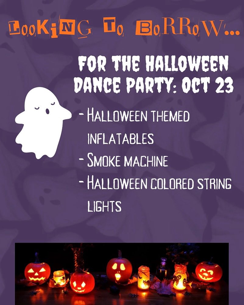 Do you have items we can borrow for one night? Please message or email us at lepacinfo@gmail.com

Thank you!