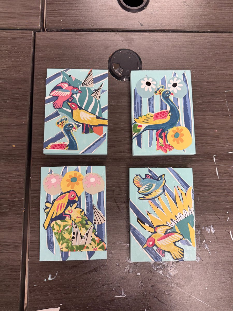 michaeldcrain's tweet image. Thrilled to debut “Public Paper, Private Spaces” at @theartstationfw’s #PublicFiguresPrivateArtists! Made with wallpaper from our newly remodeled home, bringing birds, flowers &amp;amp; leaves to life—just like our family’s stories in each room.

Support @theartstationfw—an incredible…