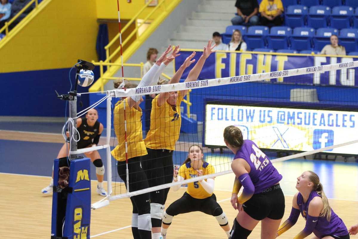 Morehead State Athletics (@msueagles) on Twitter photo .<a href="/MSUEaglesVB/">Morehead State Volleyball</a> improves to 6-0 to start OVC play with 4-set win over Tech! Eagles throw a block party with 11 in the match.
Recap: tinyurl.com/43tsdmvy
#SoarHigher
#skoeags .<a href="/MSUEaglesVB/">Morehead State Volleyball</a> improves to 6-0 to start OVC play with 4-set win over Tech! Eagles throw a block party with 11 in the match.
Recap: tinyurl.com/43tsdmvy
#SoarHigher
#skoeags