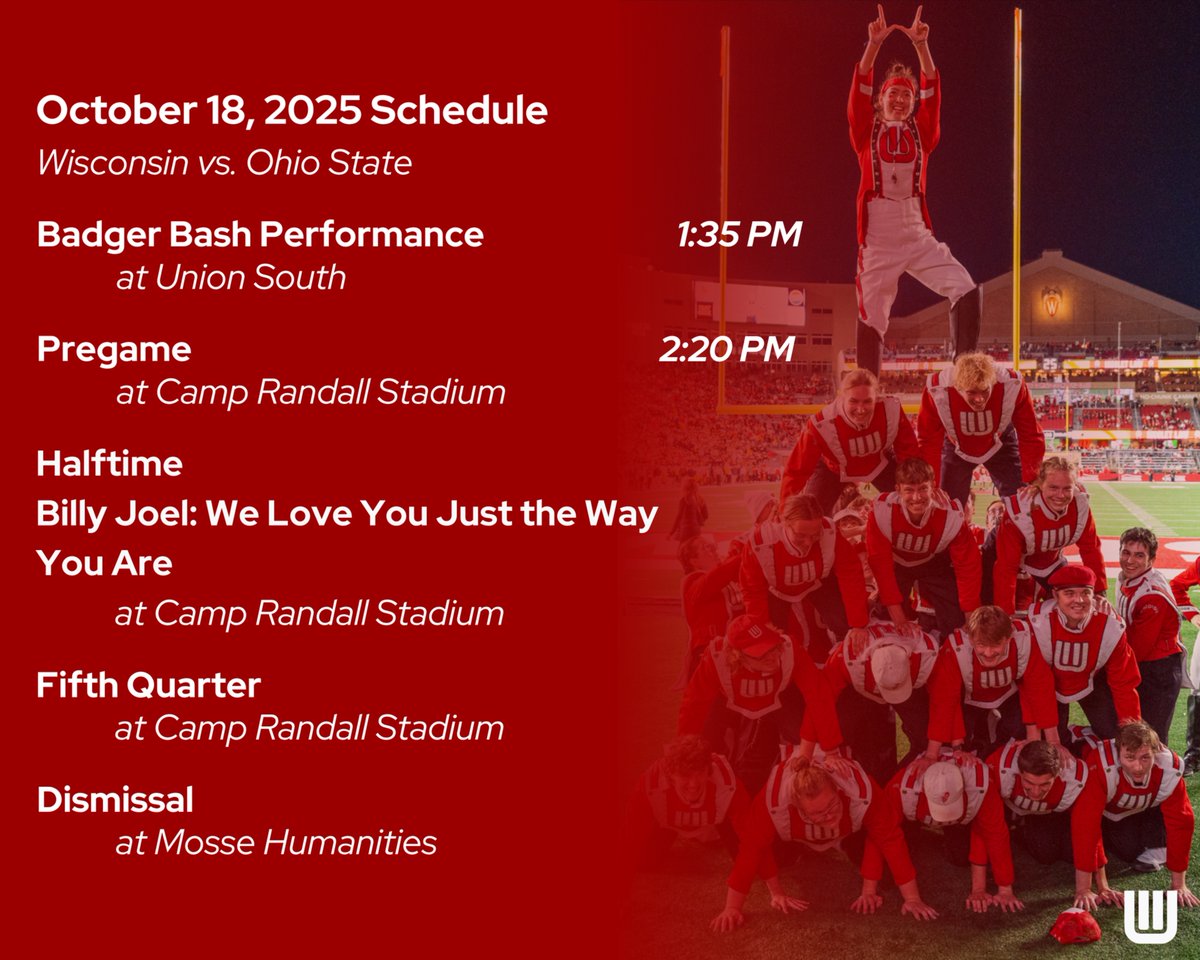 We didn't start the fire... but we'll sure be bringing the heat to Camp Randall this Saturday! #EatARock #OnWisconsin