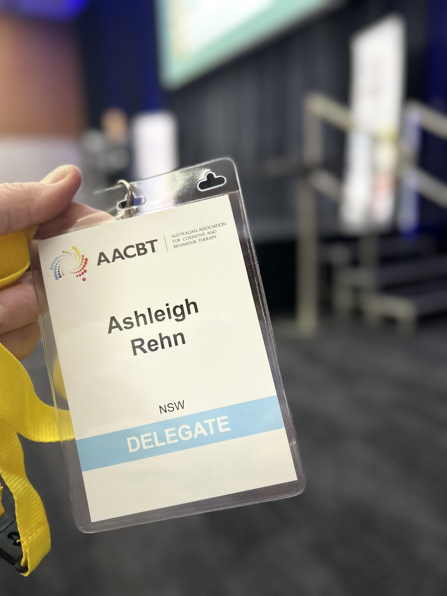 forwardtherapy's tweet photo. Attending the 45thAACBT National Conference here in Fremantle as part of my commitment to continuing professional development. Back in face to face &amp; video sessions from this Monday.
.
#aacbt25 #aacbt25 #forwardtherapy #mentalhealth #lgbtqtherapist🏳️‍🌈 #cbtworks #aasw https://t.co/Nf9Bji7jwB