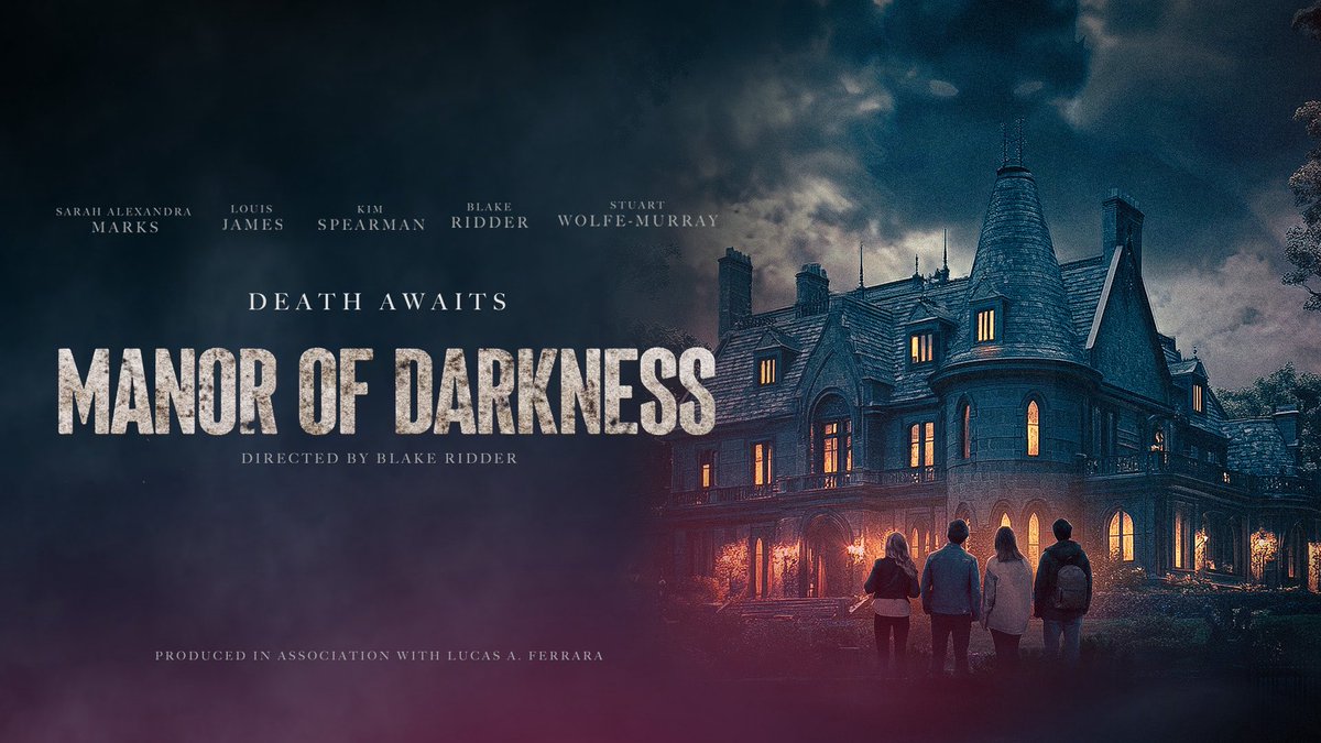 Manor of Darkness hits digital Dec 9. A cursed manor. A time loop. One crew trapped in repeating terror.

#ManorOfDarkness
#TimeLoopHorror
#DigitalDrop
#MetaTerror
#BlakeRidder
#PsychologicalThriller
#HauntedCinema