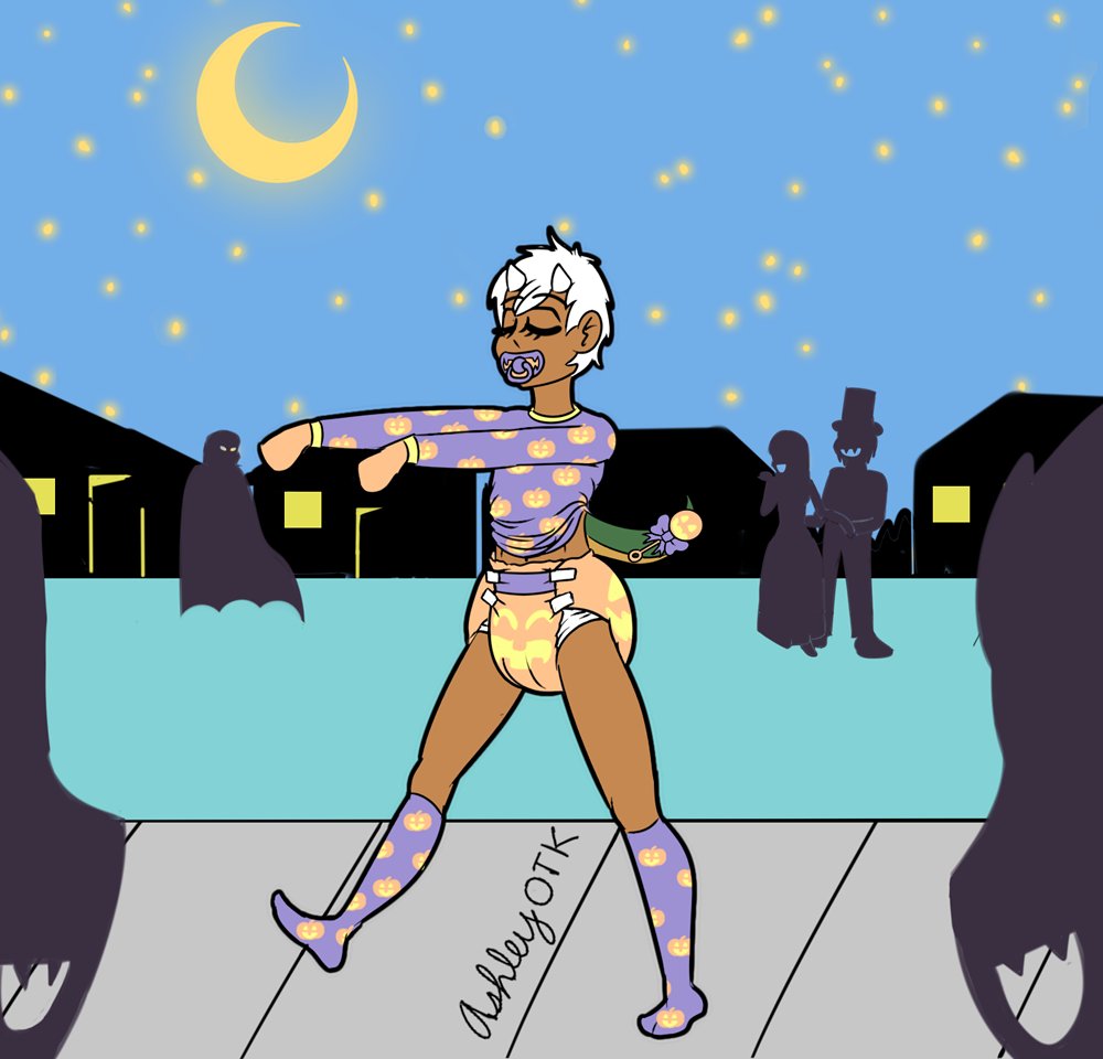 Spanktober Oct 16th Sleepwalk
Ah yes bed time, when an adult can indulge in all the adorable ageplay accoutrements and no one will see, right? ... no one will see, right??
Character owned by/is Dreyer

Join us on SSP!
discord.gg/QGSArkscQg
or just tag your art #spanktober !