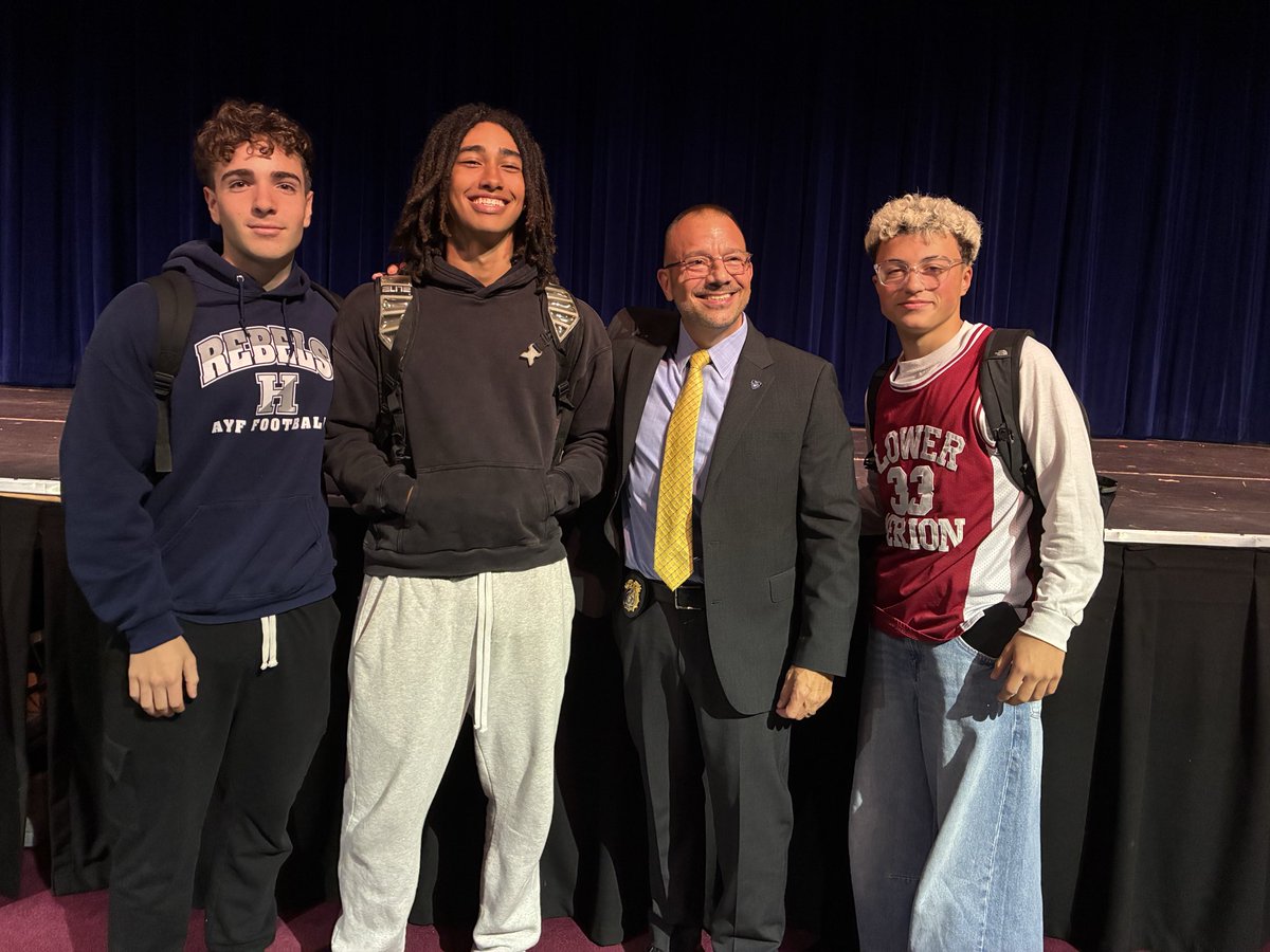 Cheif Investigator David D’Amico and the  Class of 2028’s Heroes, Leaders, and Role Models!