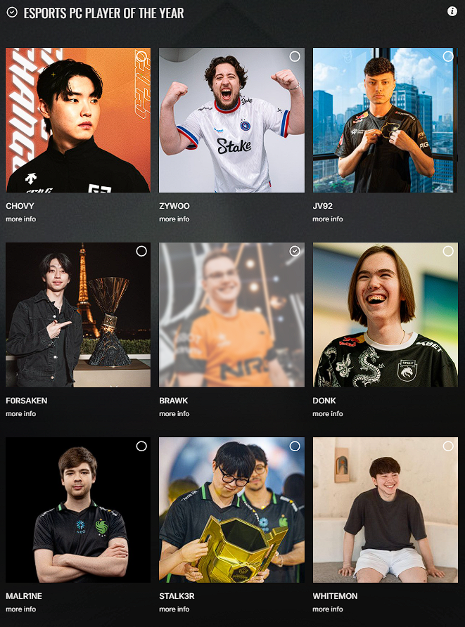 Two indos are in Esport Award. who should I vote? 👀