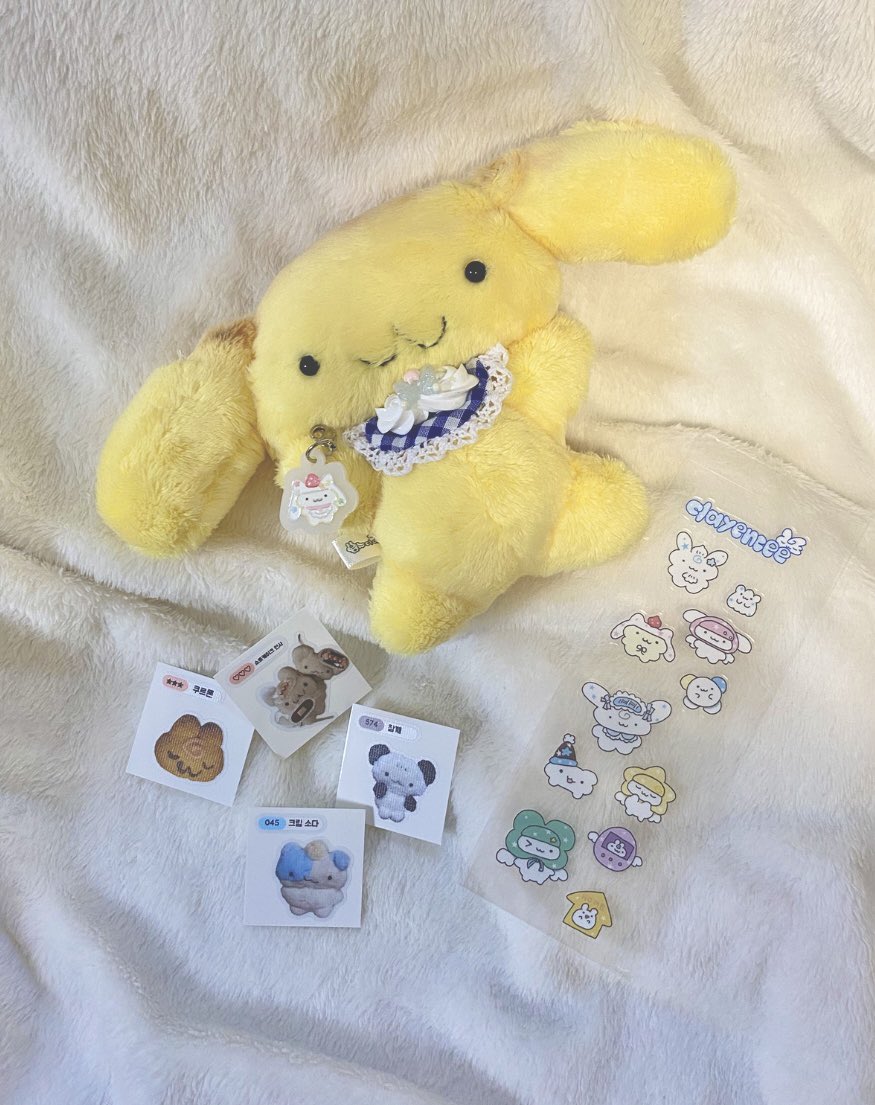 きのう届いたシールとチャーム全部可愛い🍰 クリアシールはお友達にあげる分も買っちゃった❣️