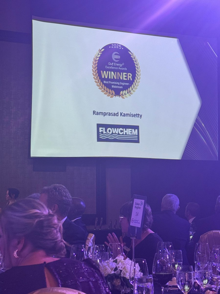 HydrocarbonProc's tweet image. Most Promising Engineers: Fatimah H. AlNasser (Saudi Aramco), Ramprasad Kamisetty (Flowchem), and Alexis Shackleford (BASF). The next generation of energy leadership.
E2Awards.com
#E2Awards25