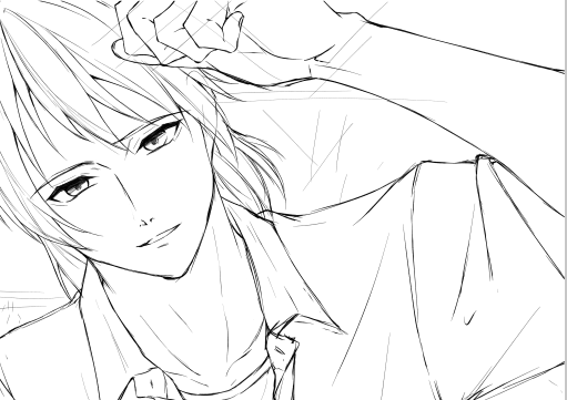 タイトルに合わせて、顔を優しくした～
さて、作画してきますわよ! 