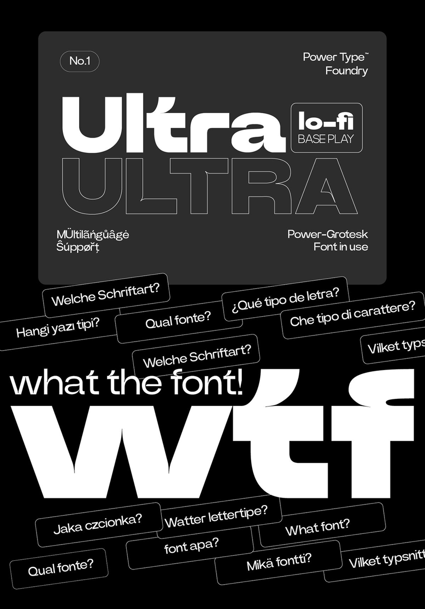 pietrobaudin's tweet photo. ultra font - lo-fi idea for your next project: https://t.co/SDocGD7Asc