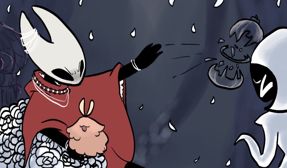 so you can throw empty flea brew bottles at people

#hollowknight #silksong #hollowknightart
