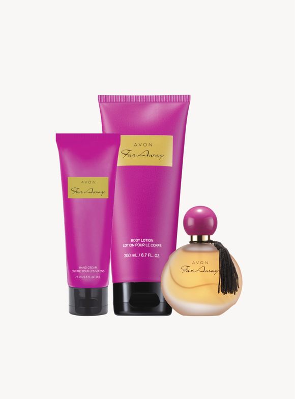 Shop me wear this Far and away lotion wwww.youravon.com/sam39