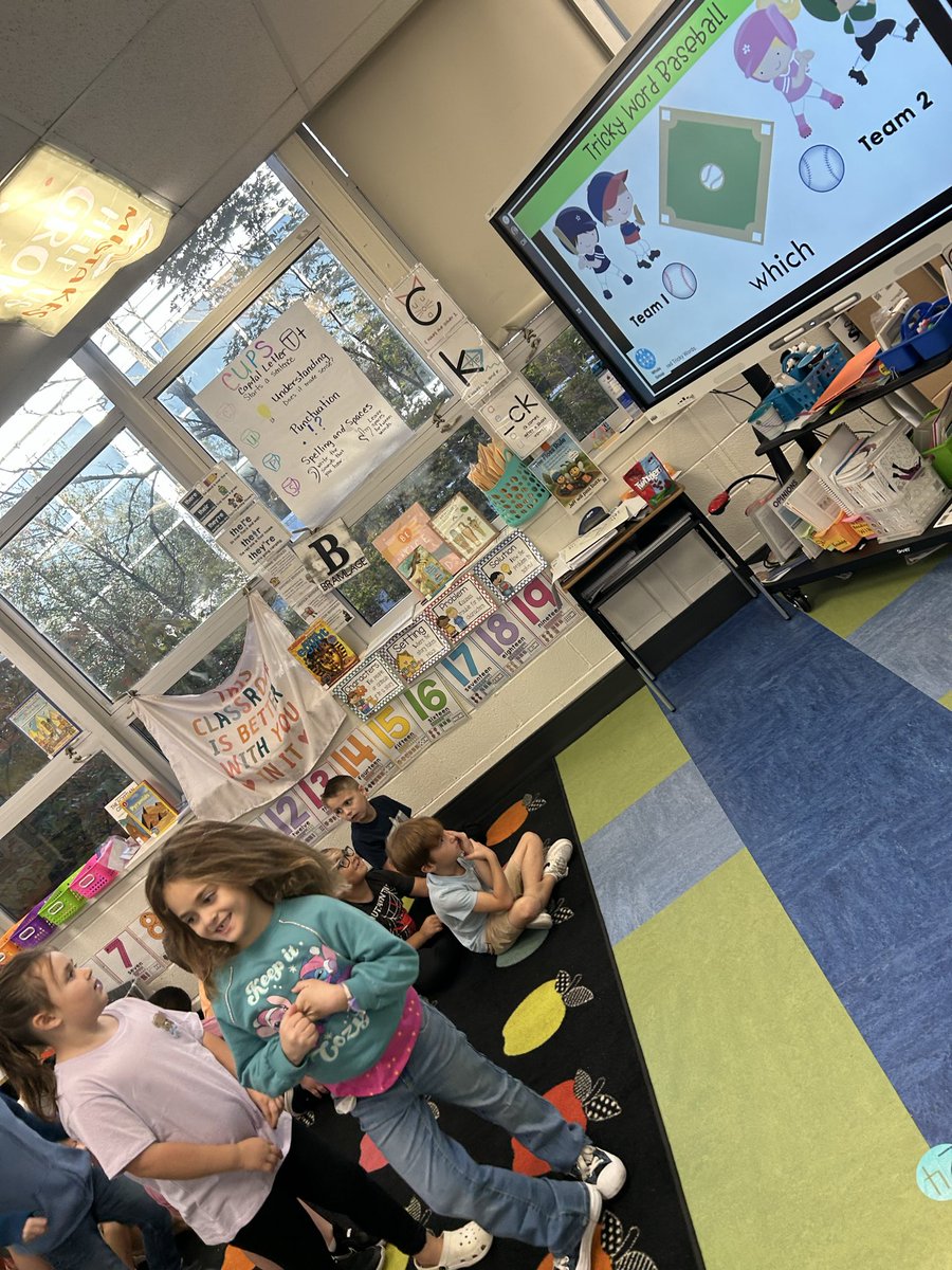 We played our first game of Tricky Word baseball today!  <a href="/Amplify/">Amplify</a> the kids loved it!  #TMGenius #bramlagebrainiacs