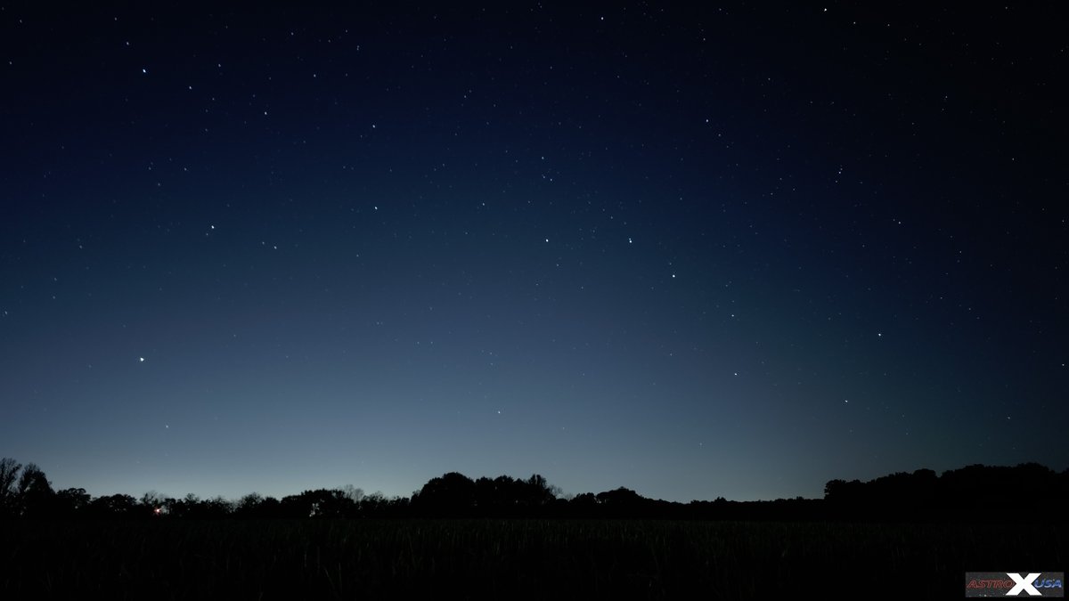 Taking advantage of clear skies, these are comet photos from Cannon County, TN tonight.  These are photographed using a telescope.  Images seen floating around on social media are setting unrealistic expectations.  I included a 30 second exposure of the NW horizon showing the Big
