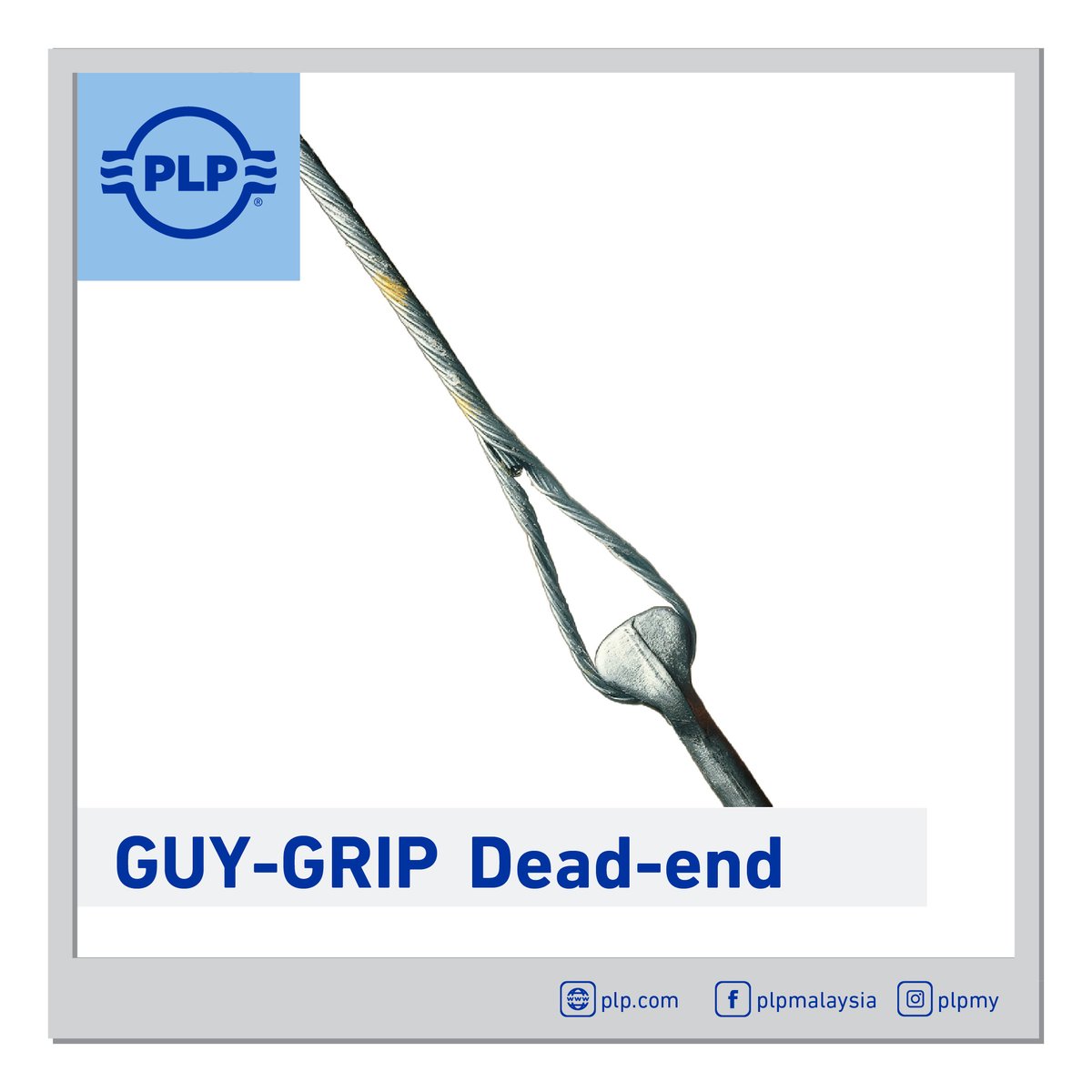 PLPMY1's tweet image. GUY-GRIP Dead-ends: The most effective solution for securing guy strand with a one-piece design, no bolts. Durable, easy to tension, and adaptable to various guying setups. Install on fixed hardware only—do not use as tools. #PLPID #PLP #Energy #Electric #Manufacturing #GuyGrip