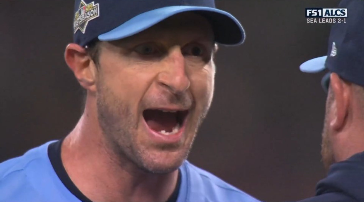 DutchMatrix6IX's tweet image. Max Scherzer was in DEMON MODE for Game 4 #WANTITALL  #bluejays