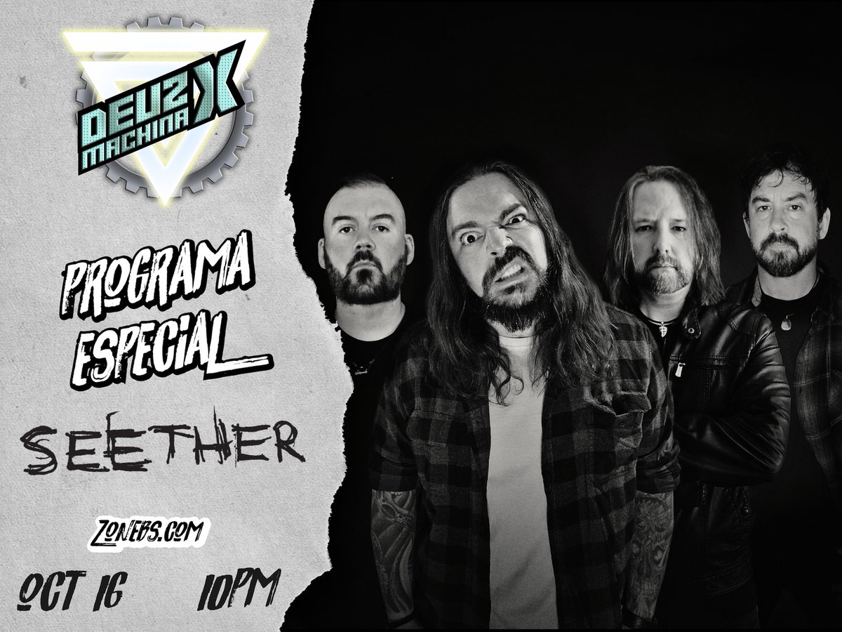 deuzxmachina's tweet photo. Hoy en #deuzxmachina el álbum #DisclamerII  de la banda 🇿🇦 @seether   con mucho #grunge #rock #numetal de los #2000s  a las 10pm  🎸🎶☠️🥁📻  por  🎶☠️📻 #zonebs https://t.co/TkGb78VNfX