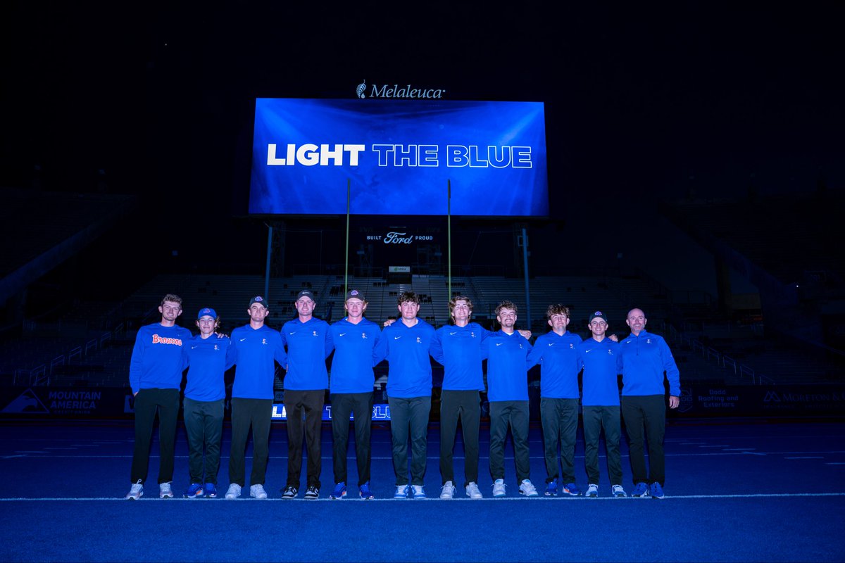 BroncoSportsWGF's tweet image. How do you celebrate two team championships and two individual champions? ⏩️ LIGHT. THE. BLUE!🔵

#BleedBlue | #WhatsNext