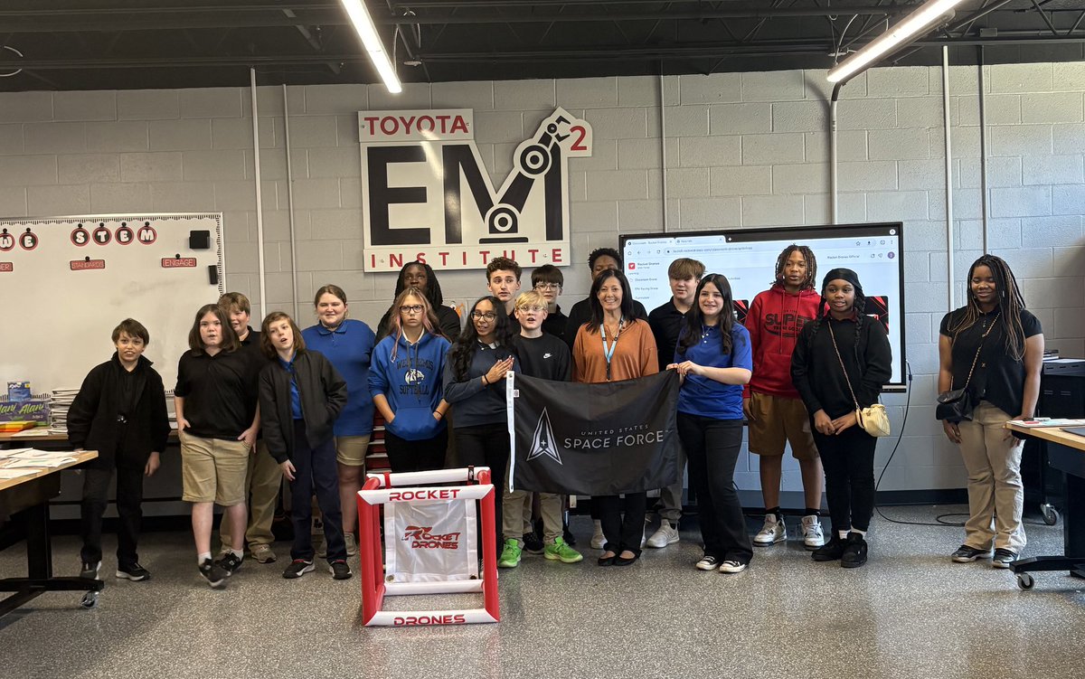 Malesus STEM- the First middle school class in TN to fly Rocket Drones and partner with United States Space Force. #RocketDrones #spaceforce #JMCSS JMCSS Department of Innovation Impact Institutes Jackson-Madison County Schools