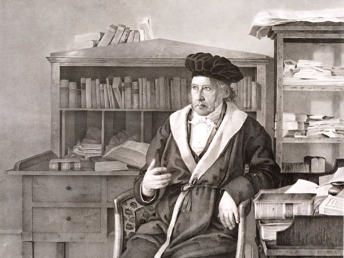 مضمون الفلسفة، وحاجتها واهتمامها، يشترك تماما مع مضمون الدين؛ فموضوعها هو الحقيقة الأبدية، لا شيء سوى الله وتجلياته.

- هيجل