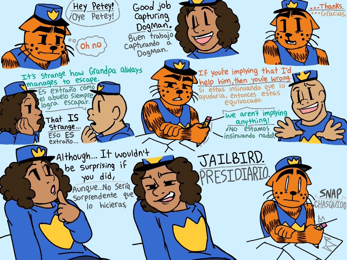 Papurtles's tweet photo. 💢 Jailbird 💢
( Context below / contexto a continuación )
#peteythecat #dogmanchief #dogmanmaude #dogmanau #dogman swap au https://t.co/dH20Y1wGB0