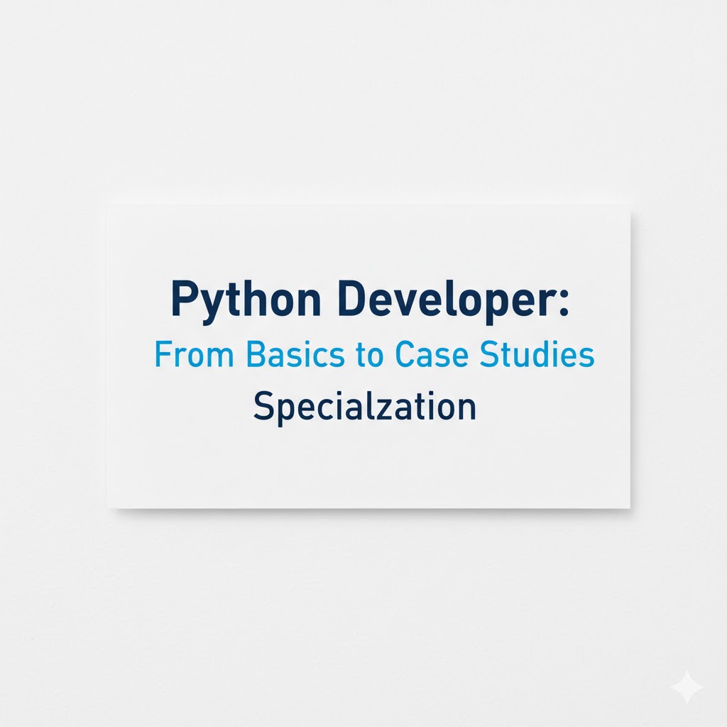 e_opore's tweet image. Python Developer: From Basics to Case Studies Specialization.

Python Fundamentals &amp;amp; Core Concepts
├── Python Basics
│   ├── Syntax &amp;amp; Data Types
│   ├── Variables &amp;amp; Operators
│   ├── Control Structures
│   └── Functions &amp;amp; Scope
├── Data Structures
│…