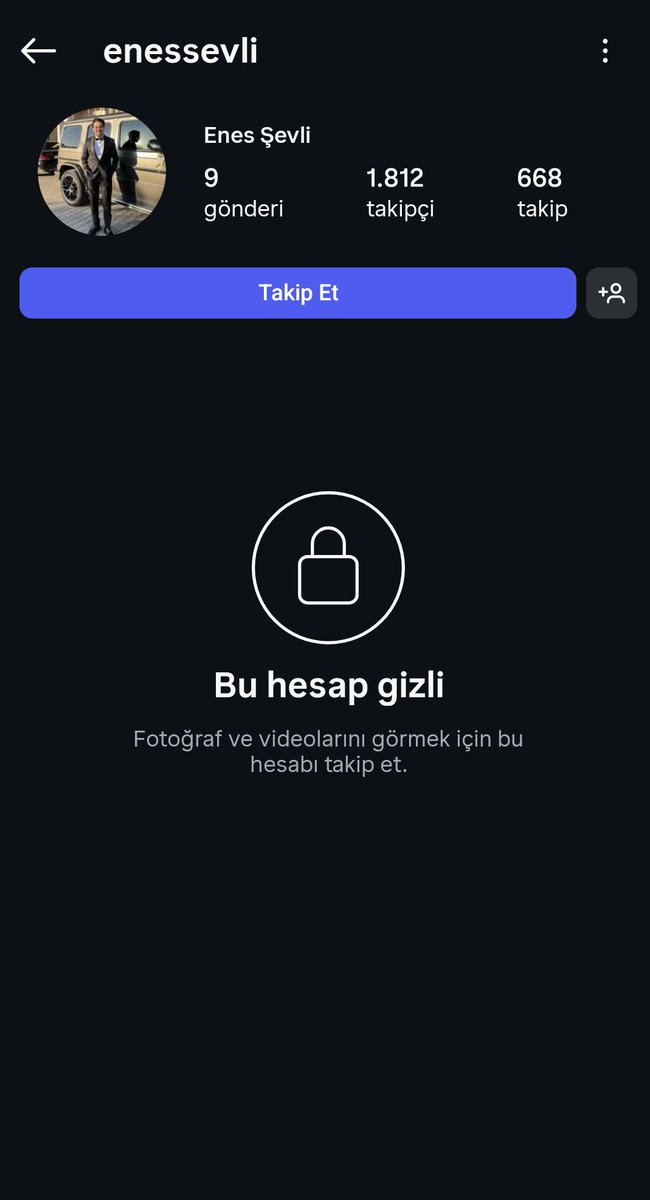 Enes Şevli isimli kişinin hesabı kamuoyuna açıkken, “Space” odası yayını sırasında yaptığımız ihbar talebinden sonra hesabını özel konuma aldığı tespit edilmiştir.

Enes, sana bu bilginin kim tarafından iletildiğini ve bütün gün bizi mi takip ettiğinizi öğrenmek istiyoruz.